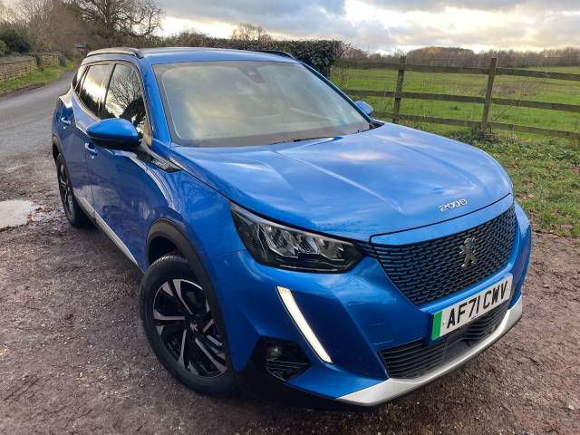 Peugeot 2008 0.0 100kW Allure Premium 50kWh 5dr Auto SUV Electric Vertigo Blue